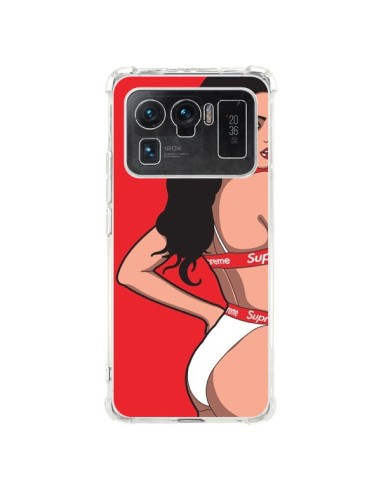 Coque Xiaomi Mi 11 Ultra Pop Art Femme Rouge - Mikadololo