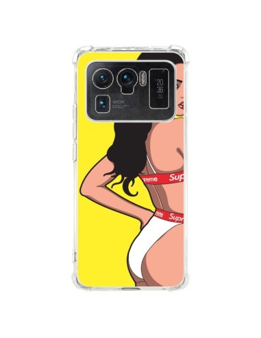 Coque Xiaomi Mi 11 Ultra Pop Art Femme Jaune - Mikadololo