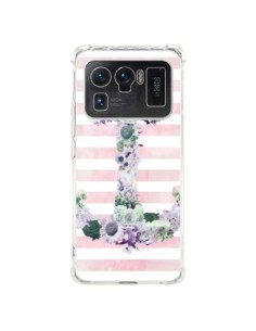 Coque Xiaomi Mi 11 Ultra Ancre Rose Fleurs Navire -...