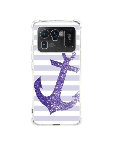 Coque Xiaomi Mi 11 Ultra Ancre Violet Navire - Monica Martinez