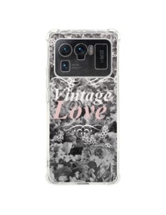 Coque Xiaomi Mi 11 Ultra Vintage Love Noir Flower -...