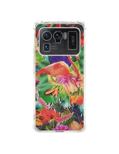 Coque Xiaomi Mi 11 Ultra Tropical Flamant Rose - Monica Martinez