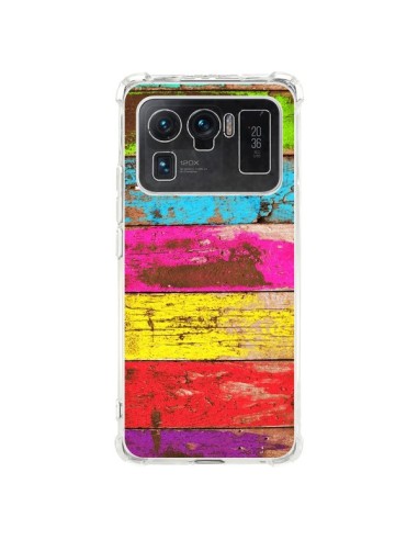 Coque Xiaomi Mi 11 Ultra Bois Coloré Vintage - Maximilian San