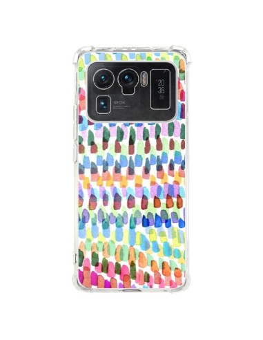 Coque Xiaomi Mi 11 Ultra Artsy Strokes Stripes Colorful - Ninola Design