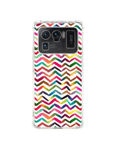 Coque Xiaomi Mi 11 Ultra Chevron Stripes Multicolored - Ninola Design