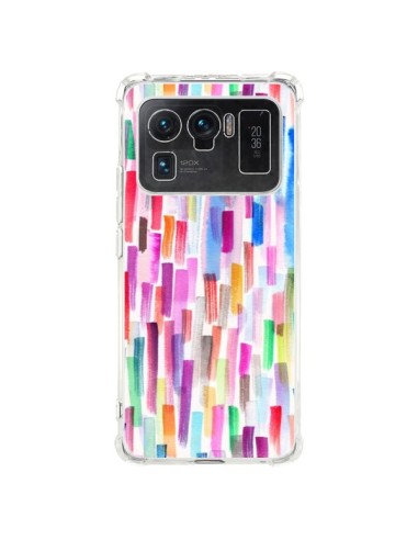 Coque Xiaomi Mi 11 Ultra Colorful Brushstrokes Multicolored - Ninola Design