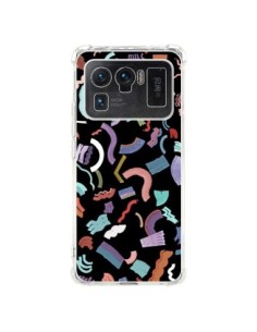 Coque Xiaomi Mi 11 Ultra Curly and Zigzag Stripes Black -...