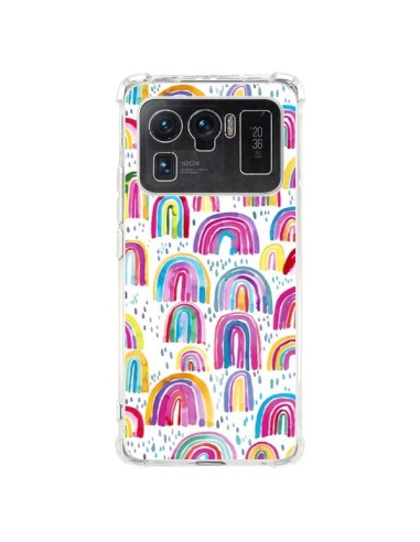Coque Xiaomi Mi 11 Ultra Cute Watercolor Rainbows - Ninola Design