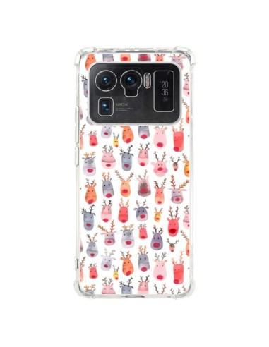 Coque Xiaomi Mi 11 Ultra Cute Winter Reindeers - Ninola Design