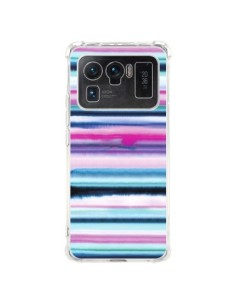 Coque Xiaomi Mi 11 Ultra Degrade Stripes Watercolor Pink...