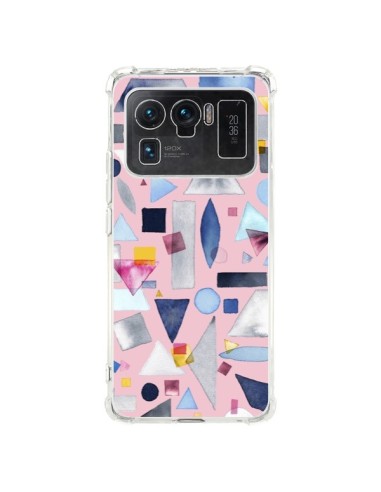Coque Xiaomi Mi 11 Ultra Geometric Pieces Pink - Ninola Design