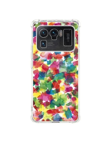 Coque Xiaomi Mi 11 Ultra Speckled Watercolor Blue - Ninola Design