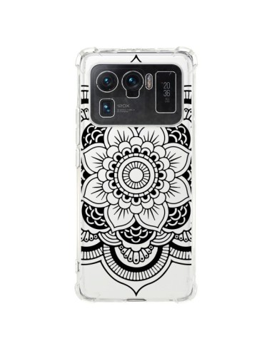 Coque Xiaomi Mi 11 Ultra Mandala Noir Azteque Transparente - Nico