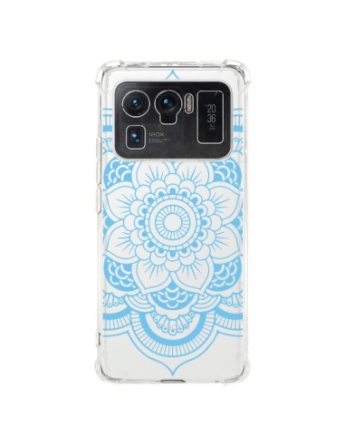 Coque Xiaomi Mi 11 Ultra Mandala Bleu Azteque Transparente - Nico