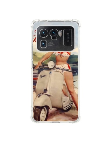 Coque Xiaomi Mi 11 Ultra Pin Up With Love From Monaco Vespa Vintage - Nico