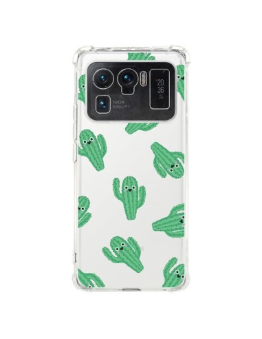 Coque Xiaomi Mi 11 Ultra Chute de Cactus Smiley Transparente - Nico