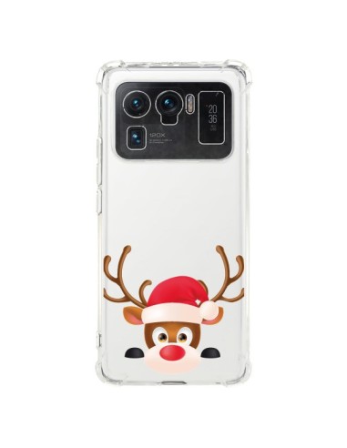 Coque Xiaomi Mi 11 Ultra Renne de Noël transparente - Nico