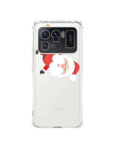 Coque Xiaomi Mi 11 Ultra Père Noël et sa Guirlande transparente - Nico