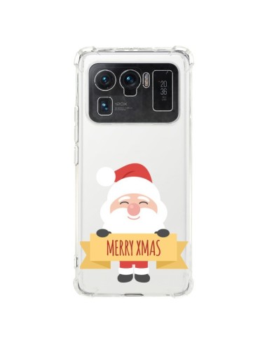 Coque Xiaomi Mi 11 Ultra Père Noël Merry Christmas transparente - Nico
