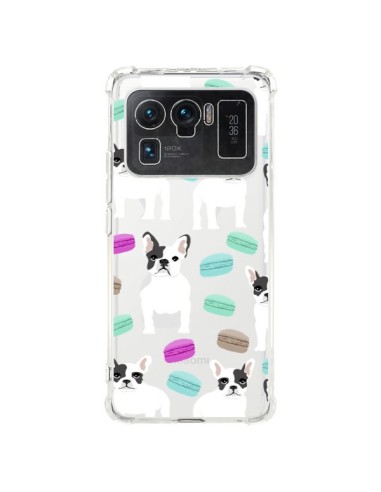 Coque Xiaomi Mi 11 Ultra Chiens Bulldog Français Macarons Transparente - Pet Friendly