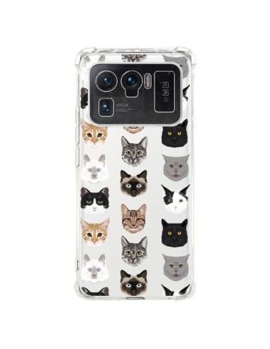 Coque Xiaomi Mi 11 Ultra Chats Transparente - Pet Friendly