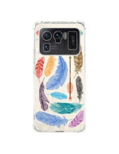 Coque Xiaomi Mi 11 Ultra Feather Plumes Multicolores -...