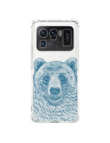 Coque Xiaomi Mi 11 Ultra I Love You Bear Ours Ourson Transparente - Rachel Caldwell