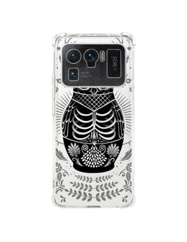 Coque Xiaomi Mi 11 Ultra Owl Chouette Hibou Squelette Transparente - Rachel Caldwell