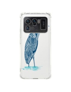 Coque Xiaomi Mi 11 Ultra Heron Blue Oiseau Transparente -...