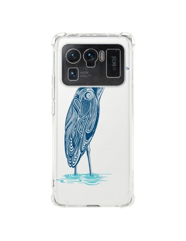Coque Xiaomi Mi 11 Ultra Heron Blue Oiseau Transparente - Rachel Caldwell