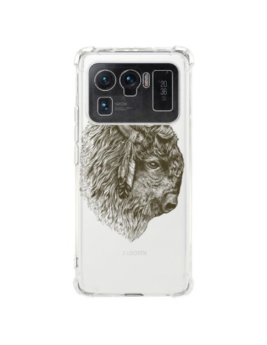 Coque Xiaomi Mi 11 Ultra Buffalo Bison Transparente - Rachel Caldwell