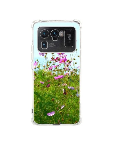 Coque Xiaomi Mi 11 Ultra Fleurs Roses Champ - R Delean