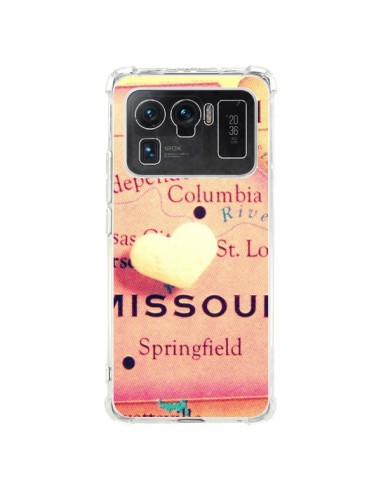 Coque Xiaomi Mi 11 Ultra Carte Map Missouri Coeoeur - R Delean