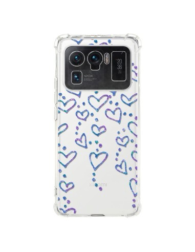 Coque Xiaomi Mi 11 Ultra Floating hearts coeurs flottants Transparente - Sylvia Cook