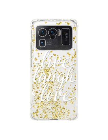 Coque Xiaomi Mi 11 Ultra Live, Laugh, Love, Vie, Ris, Aime Transparente - Sylvia Cook