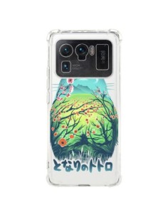 Coque Xiaomi Mi 11 Ultra Totoro Manga Flower Transparente...