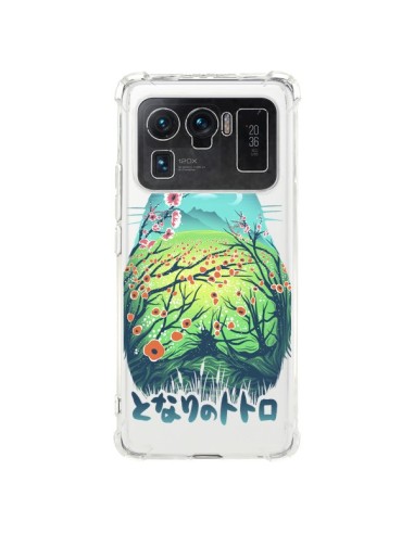 Coque Xiaomi Mi 11 Ultra Totoro Manga Flower Transparente - Victor Vercesi