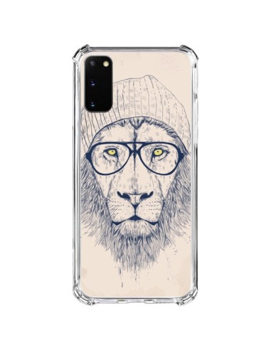 Samsung Galaxy S20 FE Case Cool Lion Glasses - Balazs Solti