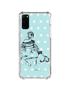 Cover Samsung Galaxy S20 FE Bozza Donna a Pois Fashion Modaa - Cécile