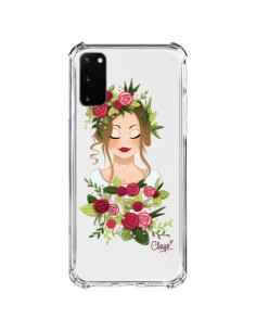 Cover Samsung Galaxy S20 FE Donna Occhi Chiusi Trasparente - Chapo