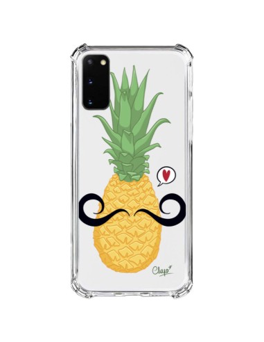Samsung Galaxy S20 FE Case Pineapple Moustache Clear - Chapo