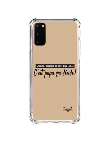 Samsung Galaxy S20 FE Case It’s Dad Who Decides Beige - Chapo