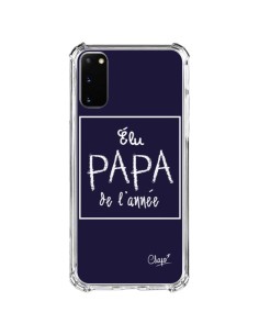 Coque Samsung Galaxy S20 FE Elu Papa de l'Année Bleu Marine - Chapo