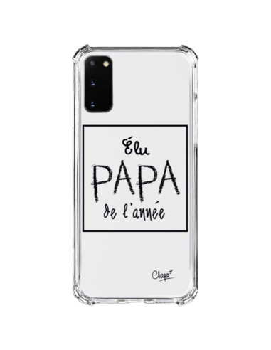 Cover Samsung Galaxy S20 FE Eletto Papà dell'Anno Trasparente - Chapo