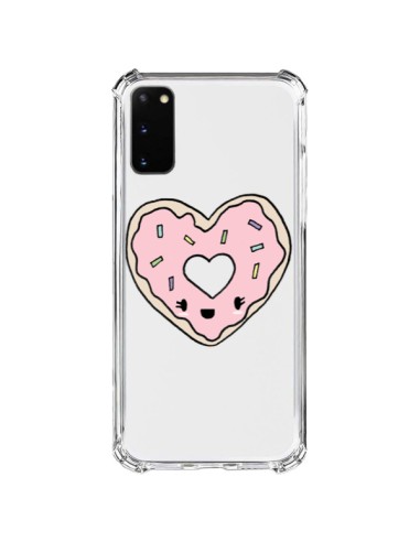 Coque Samsung Galaxy S20 FE Donuts Heart Coeur Rose Transparente - Claudia Ramos