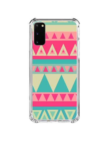 Cover Samsung Galaxy S20 FE Azteco Rosa Verde - Eleaxart