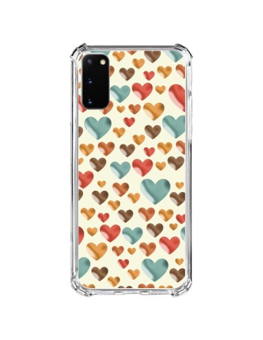 Samsung Galaxy S20 FE Case Hearts Colorful - Eleaxart