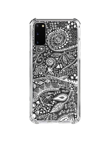 Coque Samsung Galaxy S20 FE Azteque Noir et Blanc - Eleaxart