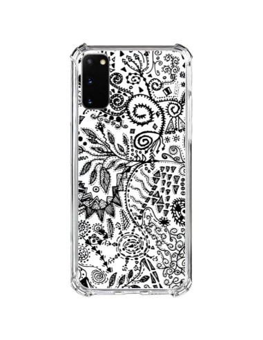 Samsung Galaxy S20 FE Case Aztec Black and White - Eleaxart