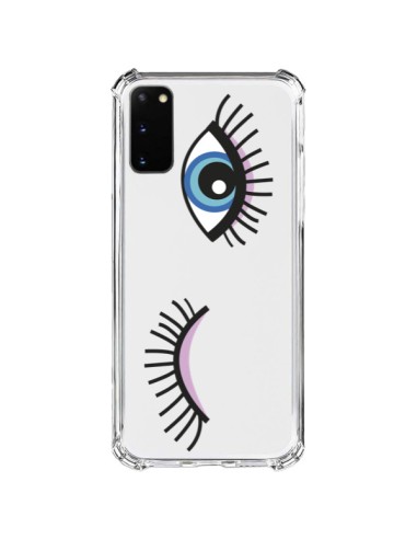 Coque Samsung Galaxy S20 FE Eyes Oeil Yeux Bleus Transparente -  Léa Clément